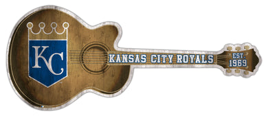 Kansas City Royals Guitar Cutout Wood Sign -24