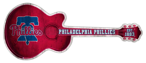 Philadelphia Phillies Guitar Cutout Wood Sign -24