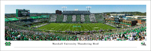 Marshall Thundering Herd Stripe The Stadium Panoramic Picture