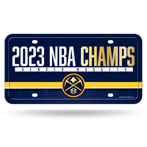 Denver Nuggets 2023 NBA Champs Metal License Plate
