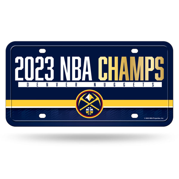 Denver Nuggets 2023 NBA Champs Metal License Plate