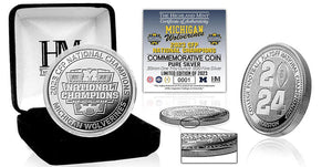 Washington vs Michigan 2023 CFP Championship Game Silver Coin