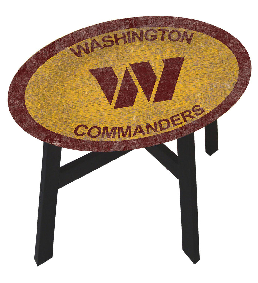Washington Commanders Team Color Wood Side Table