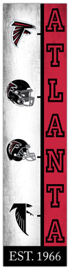 Atlanta Falcons Team Logo Evolution Wood Sign -  6