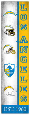 Los Angeles Chargers Team Logo Evolution Wood Sign -  6