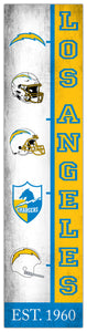 Los Angeles Chargers Team Logo Evolution Wood Sign -  6"x24"