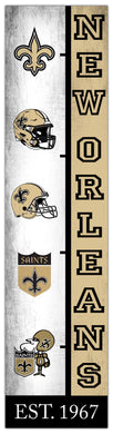 New Orleans Saints Team Logo Evolution Wood Sign -  6