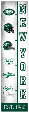 New York Jets Team Logo Evolution Wood Sign -  6