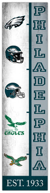 Philadelphia Eagles Team Logo Evolution Wood Sign -  6