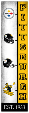 Pittsburgh Steelers Team Logo Evolution Wood Sign -  6