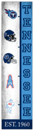 Tennessee Titans Team Logo Evolution Wood Sign -  6"x24"