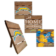 Los Angeles Chargers Four-Piece Hot Plate Set