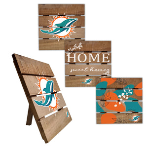Miami Dolphins Four-Piece Hot Plate Set