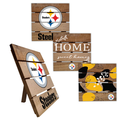 Pittsburgh Steelers Four-Piece Hot Plate Set