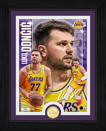 Luka Doncic Los Angeles Lakers Bronze Coin Artist Proof Photo Mint