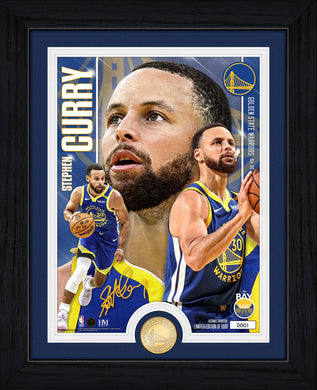 Stephen Curry Golden State Warriors Bronze Coin Artist Proof Photo Mint