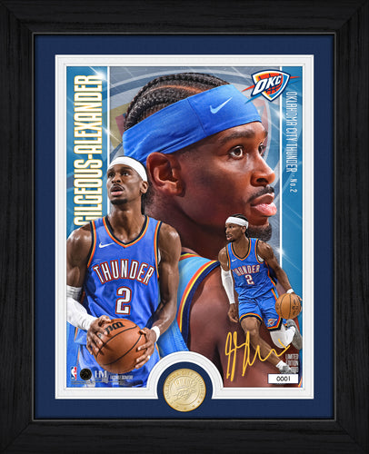 Shai Gilgeous-Alexander Oklahoma City Thunder Bronze Coin Artist Proof Photo Mint
