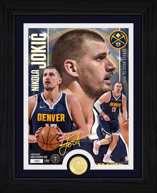 Nikola Jokic Denver Nuggets Bronze Coin Artist Proof Photo Mint