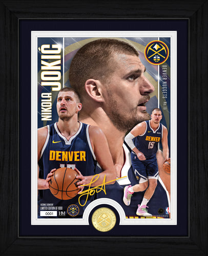 Nikola Jokic Denver Nuggets Bronze Coin Artist Proof Photo Mint