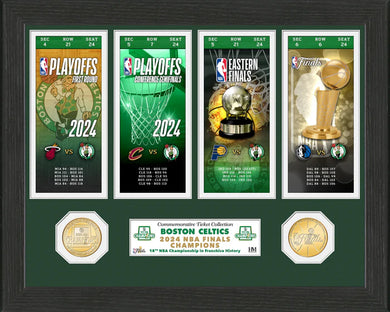 Boston Celtics 2024 NBA Finals Ticket Collection Bronze Coin Photo Mint