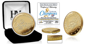 Oklahoma City Thunder 2025 NBA Champions Gold Plated Coin