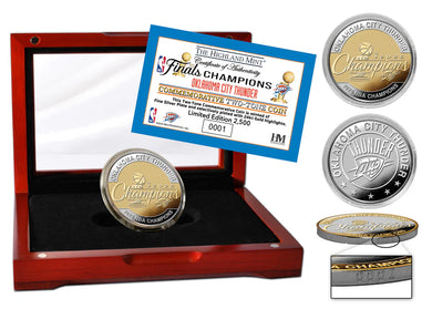 Oklahoma City Thunder 2025 NBA Champions 2-Tone Coin