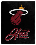 Miami Heat Plush Throw Blanket -  50"x60"