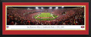 San Francisco 49ers Candlestick Park Endzone Panoramic Picture