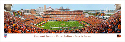 Cincinnati Bengals Orange Out Panoramic Picture