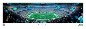 New York Jets MetLife Stadium Night Game Panoramic Picture