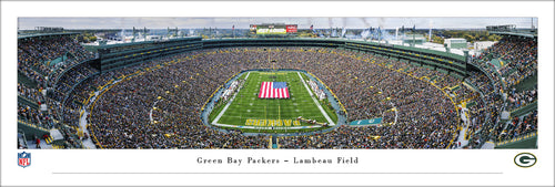 Green Bay Packers Lambeau Field End Zone Panoramic Picture