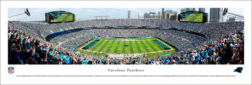 Carolina Panthers Bank of America Stadium 50 Yard Line Panoramic Picture