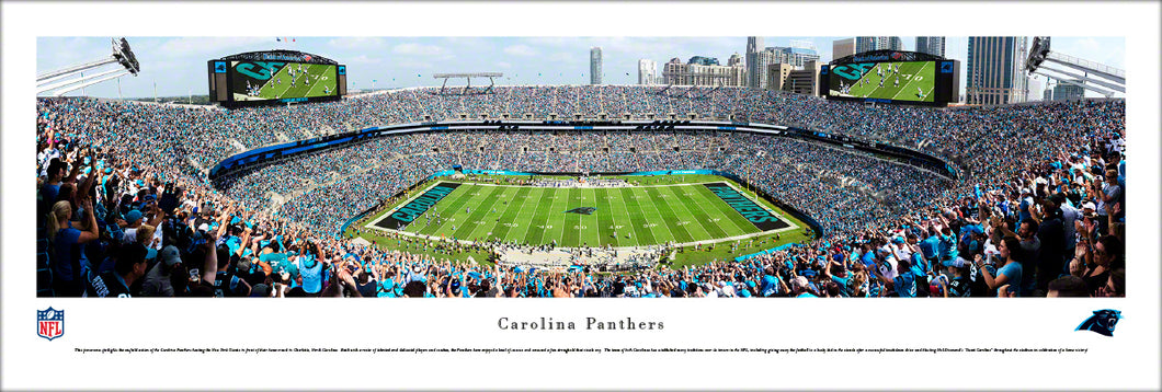 Carolina Panthers Bank of America Stadium 50 Yard Line Panoramic Picture