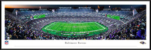 Baltimore Ravens M&T Bank Stadium 50 Yard Line Panoramic Picture Night Game