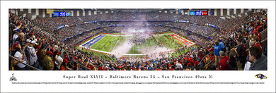 Baltimore Ravens  Super Bowl 47 Champions Panoramic Picture