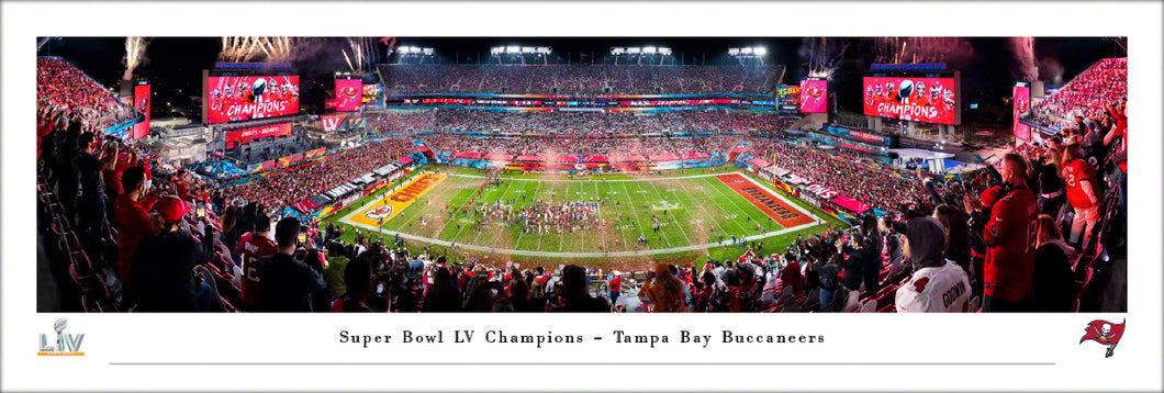 Tampa Bay Buccaneers Super Bowl LV Champions Panoramic Picture