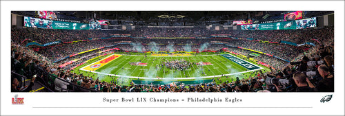 Philadelphia Eagles Super Bowl 59 Champions Panoramic Picture