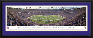 Minnesota Vikings Metrodome Final Game Panoramic Picture