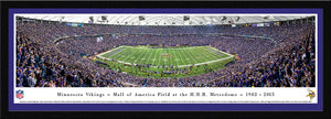 Minnesota Vikings Metrodome Final Game Panoramic Picture