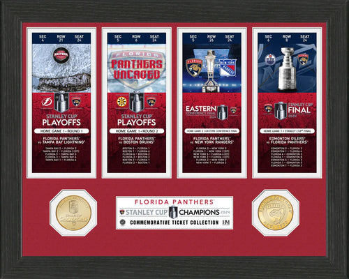 Florida Panthers Road to the 2024 Stanley Cup Ticket Collection Bronze Coin Photo Mint