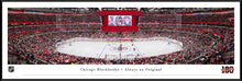Chicago Blackhawks United Center Centennial Ceremony Opening Face-Off Panoramic Picture