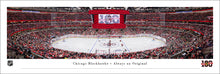 Chicago Blackhawks United Center Centennial Ceremony Opening Face-Off Panoramic Picture