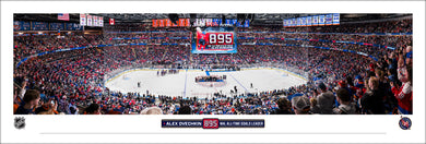 Alex Ovechkin Washington Capitals NHL Goals Record Ceremony Panoramic Picture 