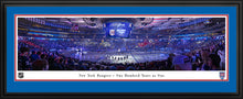 New York Rangers MSG Centennial Season Stick Salute Panoramic Picture