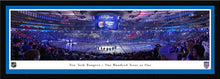 New York Rangers MSG Centennial Season Stick Salute Panoramic Picture