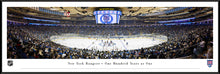 New York Rangers MSG Centennial Season Face Off Panoramic Picture