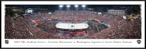 2023 NHL Stadium Series Carolina Hurricanes vs. Washington Capitals Panoramic Picture