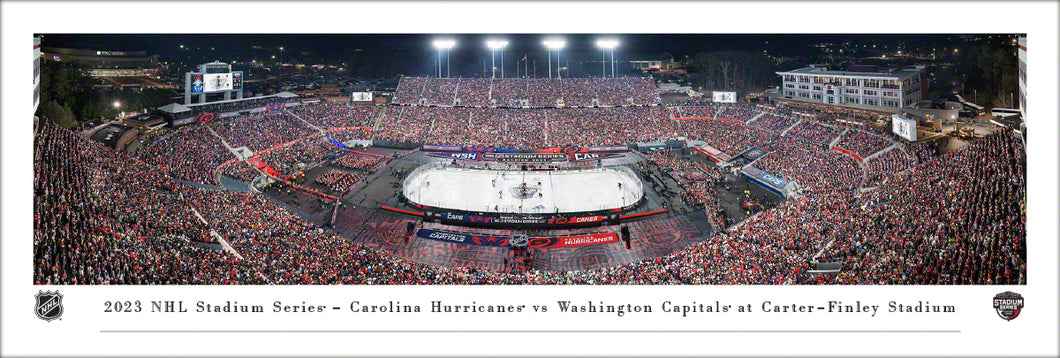 2023 NHL Stadium Series Carolina Hurricanes vs. Washington Capitals Panoramic Picture