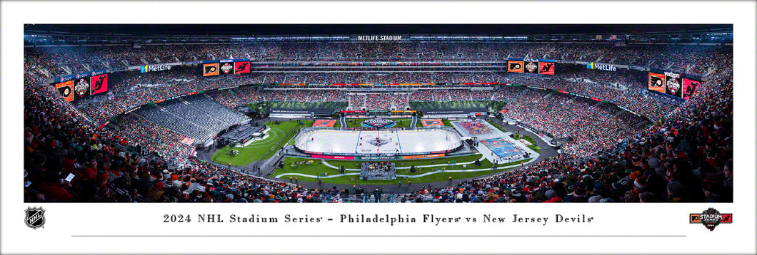 2024 NHL Stadium Series Philadelphia Flyers vs. New Jersey Devils Panoramic Picture