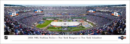 2024 NHL Stadium Series New York Rangers vs. New York Islanders Panoramic Picture